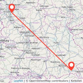 Solingen Prien am Chiemsee Bahn Karte