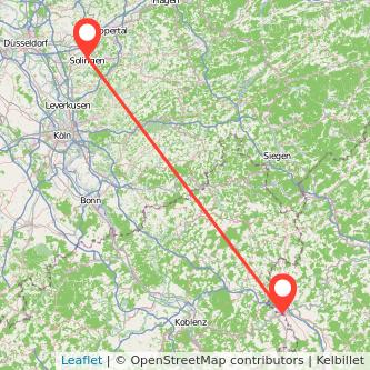 Solingen Limburg Bahn Karte