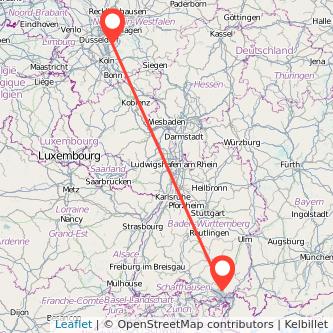 Solingen Friedrichshafen Bahn Karte