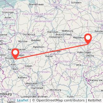 Solingen Dessau Mitfahrgelegenheit Karte