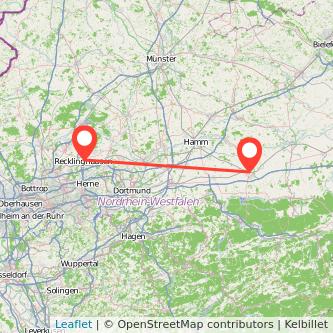 Soest Recklinghausen Mitfahrgelegenheit Karte