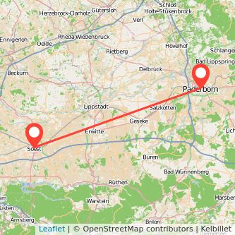 Soest Paderborn Bahn Karte