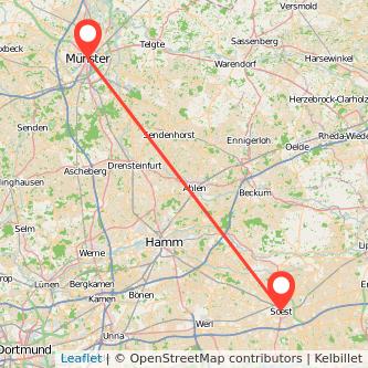 Soest Münster Mitfahrgelegenheit Karte