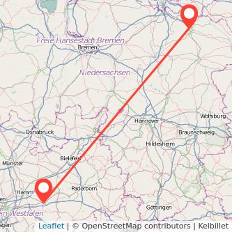 Soest Lüneburg Bahn Karte