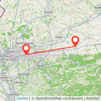 Soest Bochum Mitfahrgelegenheit Karte