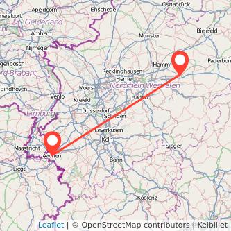 Soest Aachen Mitfahrgelegenheit Karte