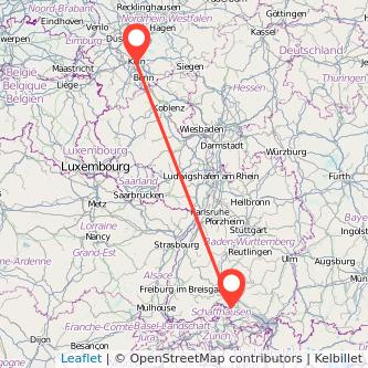 Singen Köln Mitfahrgelegenheit Karte