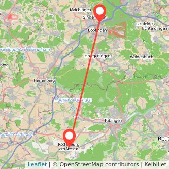 Sindelfingen Rottenburg Mitfahrgelegenheit Karte