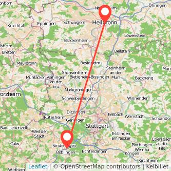 Sindelfingen Heilbronn Mitfahrgelegenheit Karte
