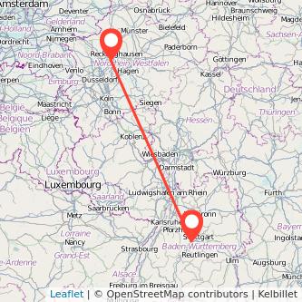 Sindelfingen Gelsenkirchen Mitfahrgelegenheit Karte