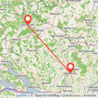 Sigmaringen Ravensburg Mitfahrgelegenheit Karte