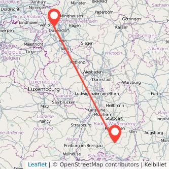 Sigmaringen Krefeld Mitfahrgelegenheit Karte