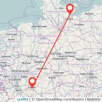 Siegen Haffkrug Bahn Karte