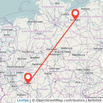 Siegen Schwerin Mitfahrgelegenheit Karte