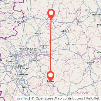 Siegen Osnabrück Mitfahrgelegenheit Karte