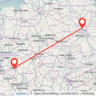 Siegen Oranienburg Mitfahrgelegenheit Karte