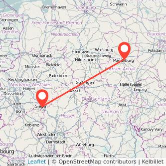 Siegen Magdeburg Mitfahrgelegenheit Karte