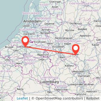 Siegen Antwerpen Mitfahrgelegenheit Karte