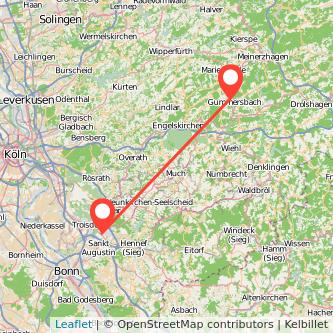 Siegburg Gummersbach Mitfahrgelegenheit Karte
