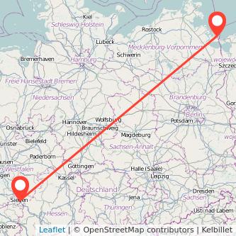 Bansin Seebad Siegen Bahn Karte