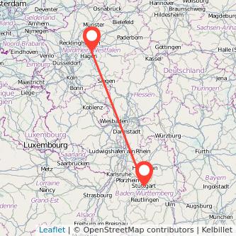 Schwerte Stuttgart Mitfahrgelegenheit Karte