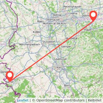 Schwerte Aachen Mitfahrgelegenheit Karte