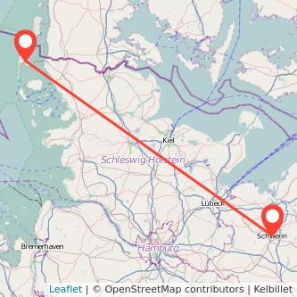 Schwerin Keitum Bahn Karte