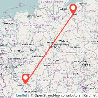 Schwerin Montabaur Bahn Karte