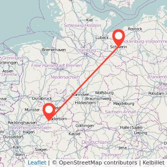 Schwerin Lippstadt Mitfahrgelegenheit Karte