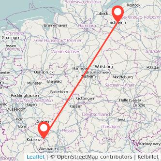 Schwerin Limburg Bahn Karte