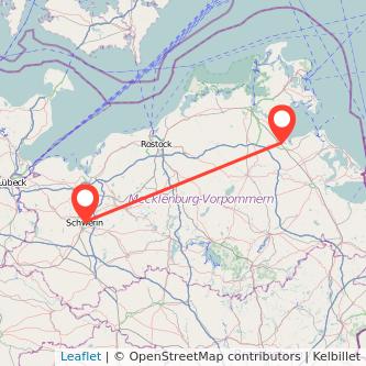 Schwerin Greifswald Mitfahrgelegenheit Karte