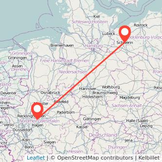 Schwerin Dortmund Mitfahrgelegenheit Karte