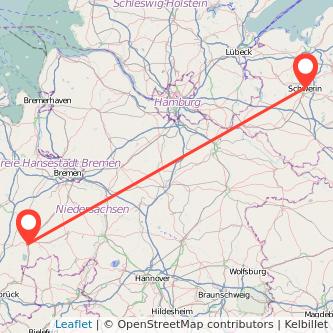 Schwerin Diepholz Bahn Karte