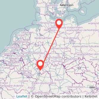 Schwerin Darmstadt Bahn Karte