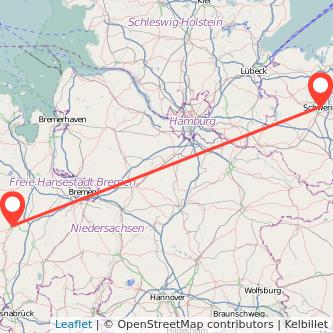 Schwerin Cloppenburg Mitfahrgelegenheit Karte