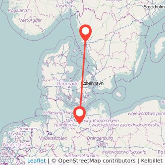 Schwerin Göteborg Bus Karte