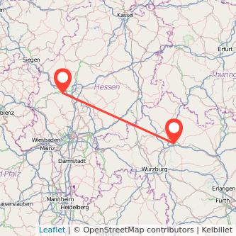 Schweinfurt Wetzlar Mitfahrgelegenheit Karte