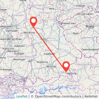 Schweinfurt Traunstein Mitfahrgelegenheit Karte