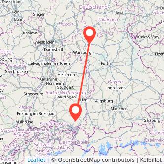 Schweinfurt Ravensburg Mitfahrgelegenheit Karte