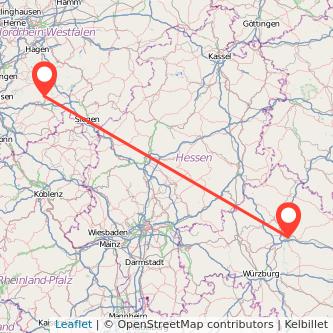 Schweinfurt Gummersbach Mitfahrgelegenheit Karte