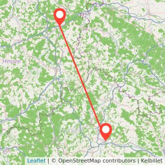 Schweinfurt Bad Hersfeld Mitfahrgelegenheit Karte