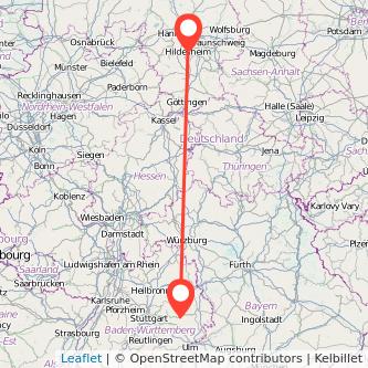 Schwäbisch Gmünd Hildesheim Mitfahrgelegenheit Karte