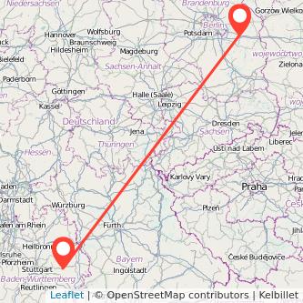 Schwäbisch Gmünd Fürstenwalde Mitfahrgelegenheit Karte