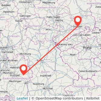 Schwäbisch Gmünd Dresden Mitfahrgelegenheit Karte