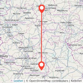 Schwäbisch Gmünd Alfeld Bahn Karte