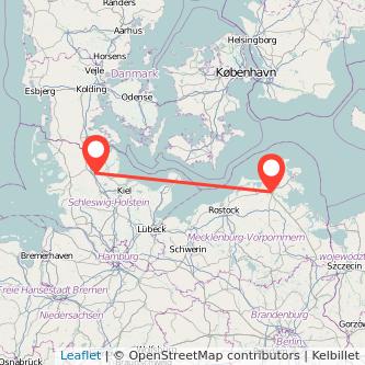 Schleswig Stralsund Bahn Karte