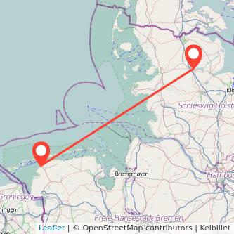 Schleswig Norddeich Bahn Karte