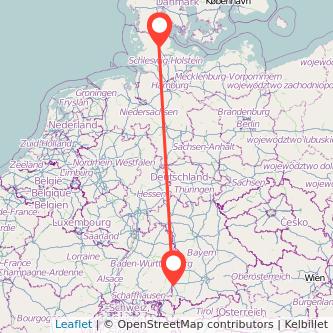 Schleswig Memmingen Bahn Karte