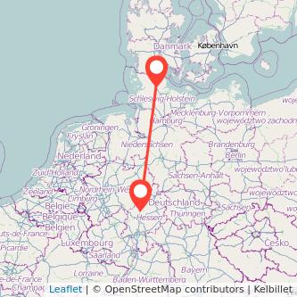 Schleswig Marburg Bahn Karte