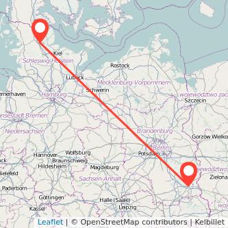 Schleswig Cottbus Bahn Karte